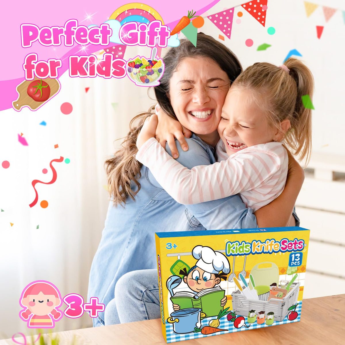 Windidi foldable storage box keeps kitchen toys organized.