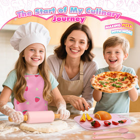 Windidi kids safe knife set with blunt blades for safe real cooking.