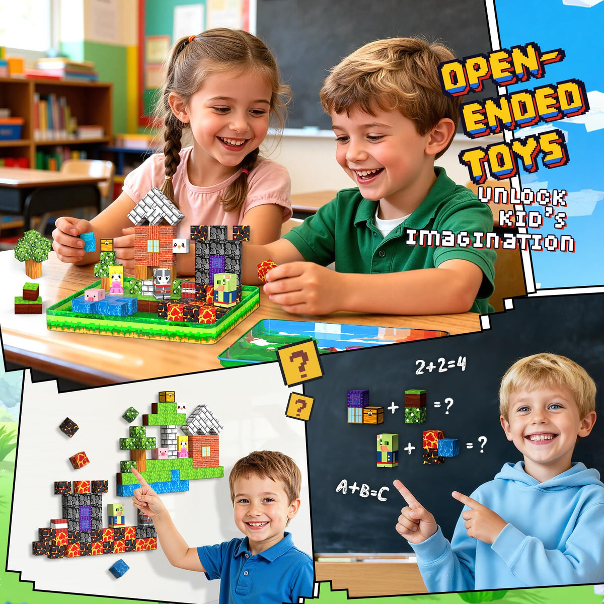 Windidi magnetic building blocks for small hands spark imagination and fine motor skills.