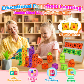 Windidi magnetic tiles animal shapes add friendly figures to alphabet play.