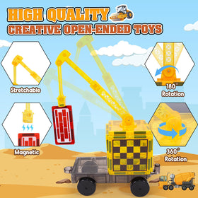 Windidi magnetic tiles boom rotation feature enables versatile crane configurations.