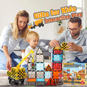Windidi magnetic tiles colorful tiles support creative storytelling during playtime.
