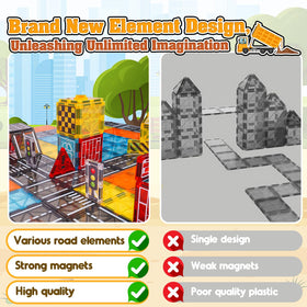 Windidi magnetic tiles compatibility with other sets expands the buildable city.