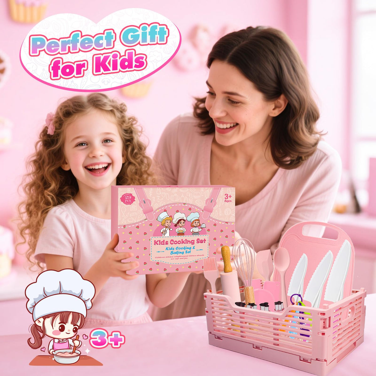 Windidi rolling pin and spatula set for kid-friendly baking tasks.