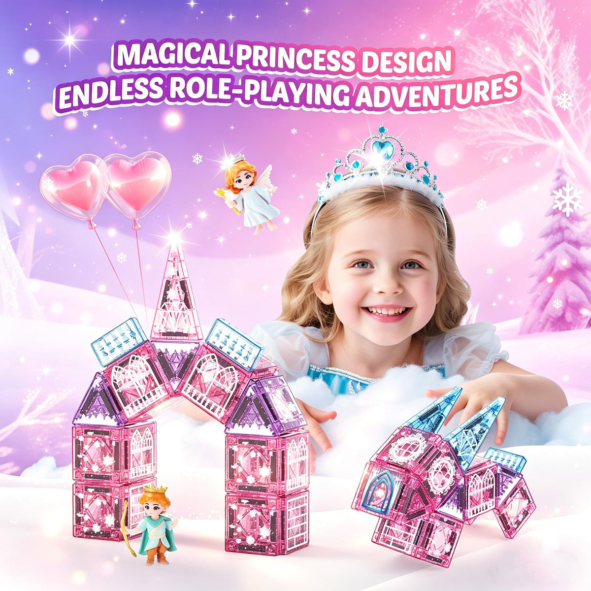 Windidi sparkly crystals and pastel tiles create magical light effects during play.