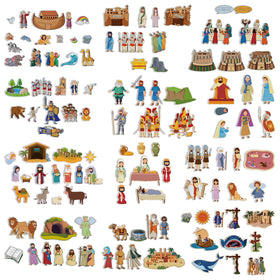Windkream 12-set felt board stories pieces for classroom storytelling and play