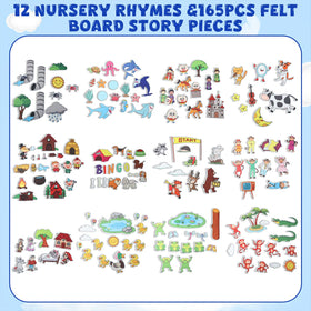 Windkream animal felt pieces collection ideal for hands-on imaginative play.