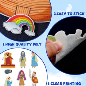 Windkream Noah's Ark felt pieces ideal for interactive storytelling