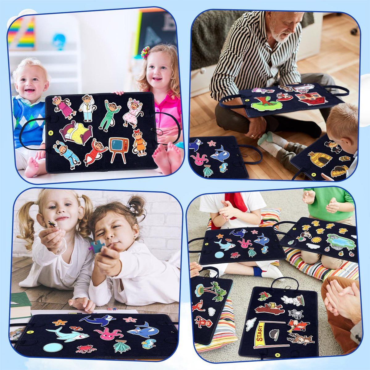 Windkream soft felt pieces lightweight, durable, and safe for kids' play.