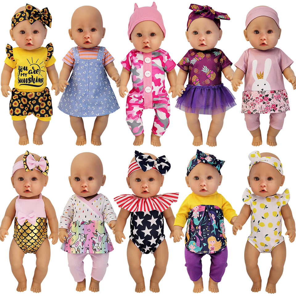 Windolls doll outfits 14-16 inch set for imaginative dress-up and playtime