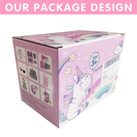 Windolls unicorn travel pillow makes naps cozy during pretend journeys.