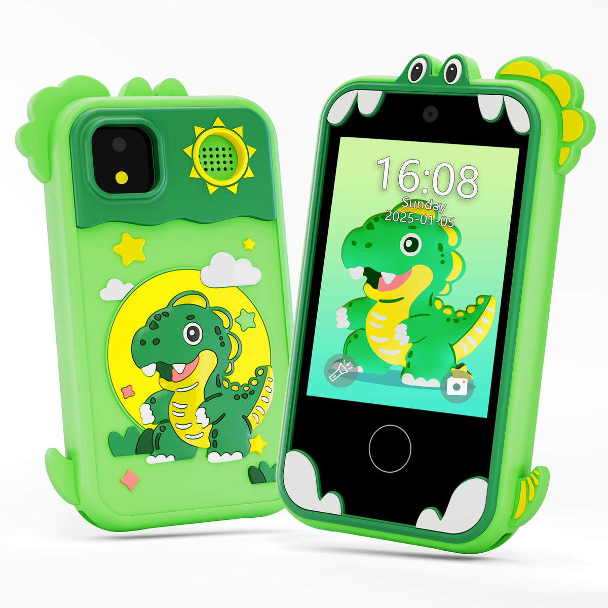 Windpaint Kids Phone Green 2-8 inch touchscreen for learning through games.