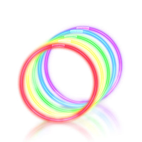 Windy City Novelties 22-inch glow-stick necklaces for all-night glow and group wear