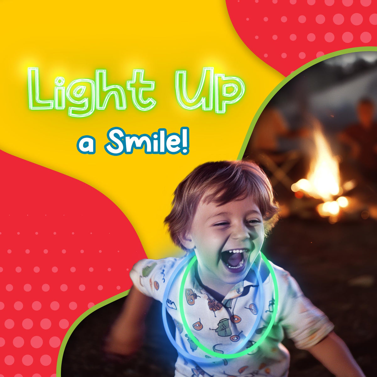 Windy City Novelties glow-stick necklaces for camping night hikes with high visibility