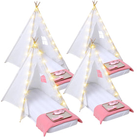 Windyun kids teepee tents with easy assembly for sleepovers.