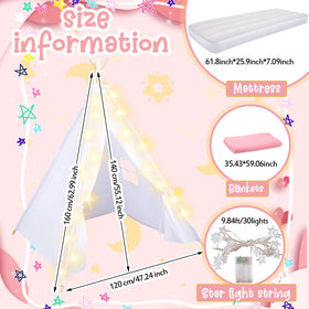 Windyun pink bedding and fitted sheets add cozy corners.