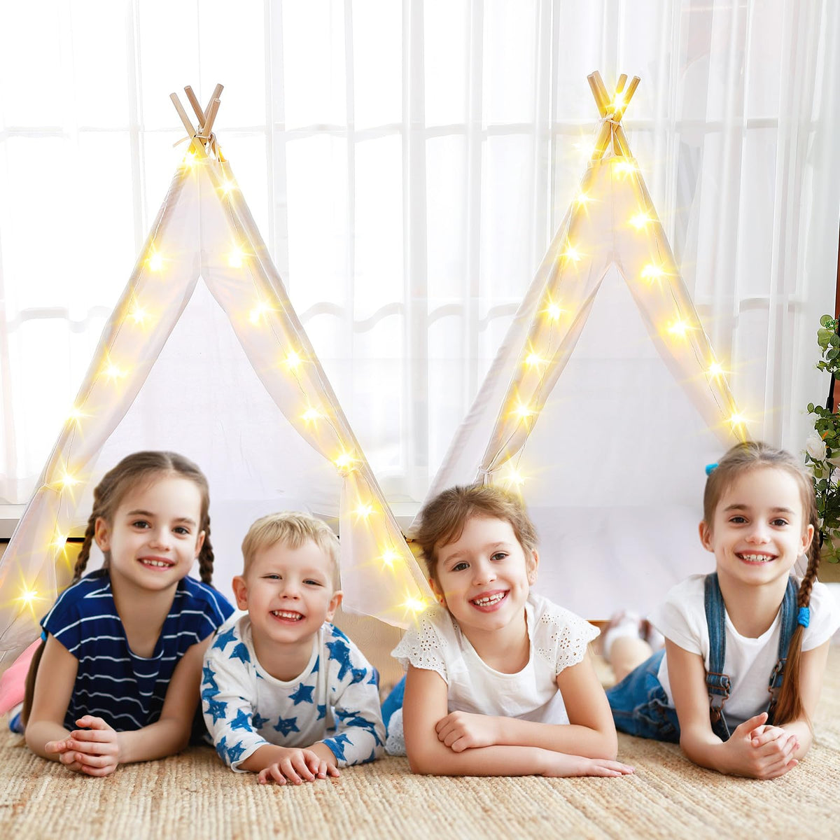 Windyun blankets and trays help organized, cozy sleepover setups.