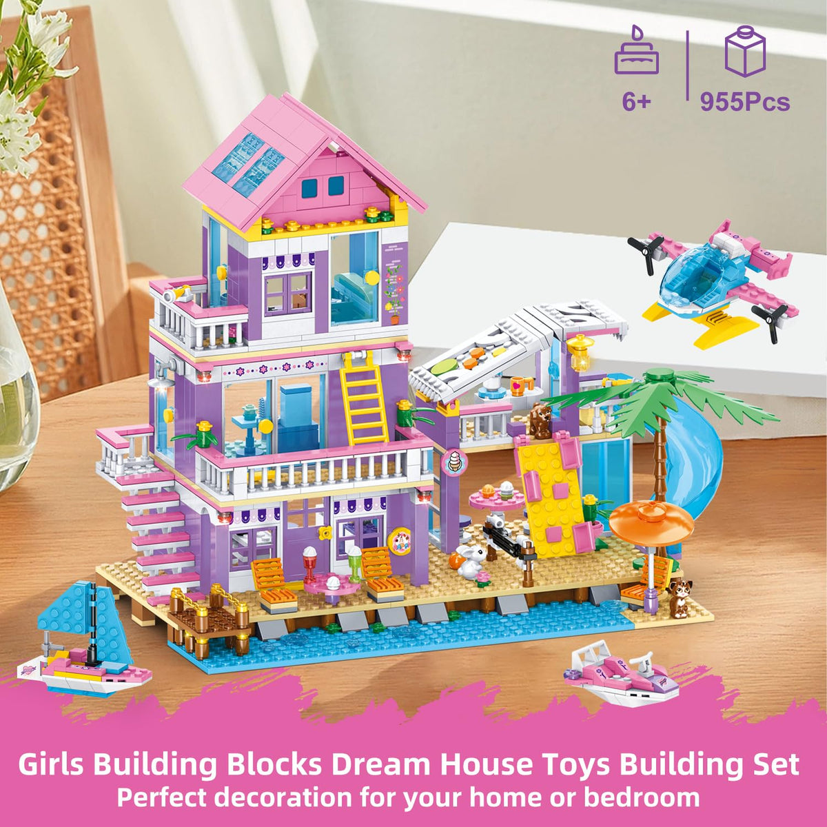 Wingift Beach House Villa climbing ladder promotes active imagination