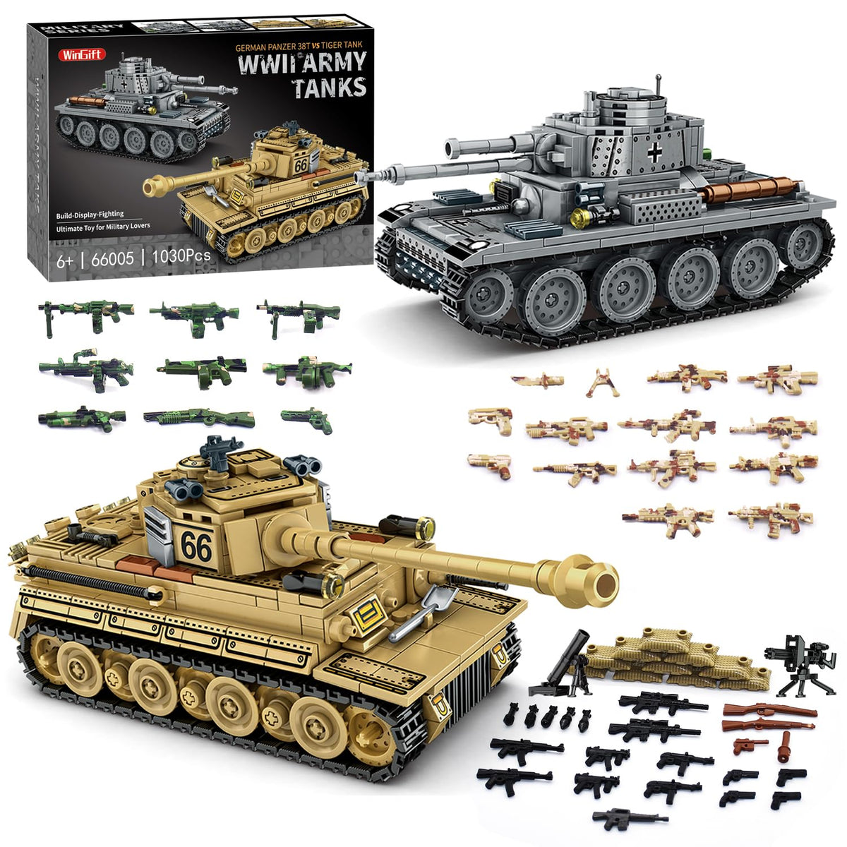 WINGIFT Panzer 38T tank model in assembly invites hands-on learning and family fun.