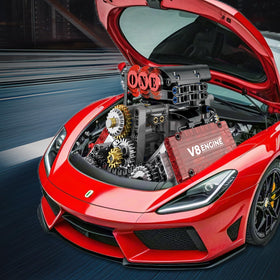 WINGIFT V8 engine kit supporting educational family fun at home or in class