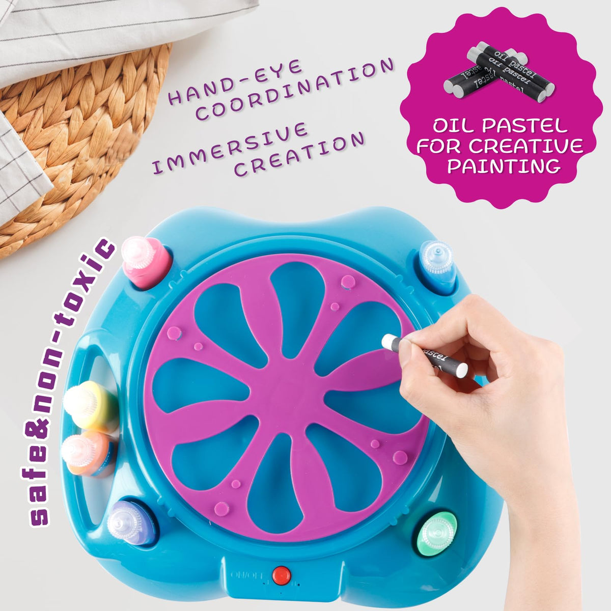Wings Giant all-in-one kit includes paints, pastels, and papers for quick setup.
