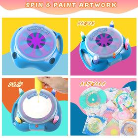 Wings Giant Spin Art 33-piece kit with cards and pastels.