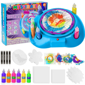 Wings Giant spin-art machine variable speed delivers vibrant, customizable patterns for kids' art time.