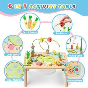 WINGYZ Activity Table fishing game for cooperative play and hand-eye coordination
