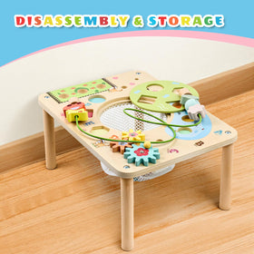 WINGYZ Activity Table spinning gears offering tactile cause-and-effect feedback