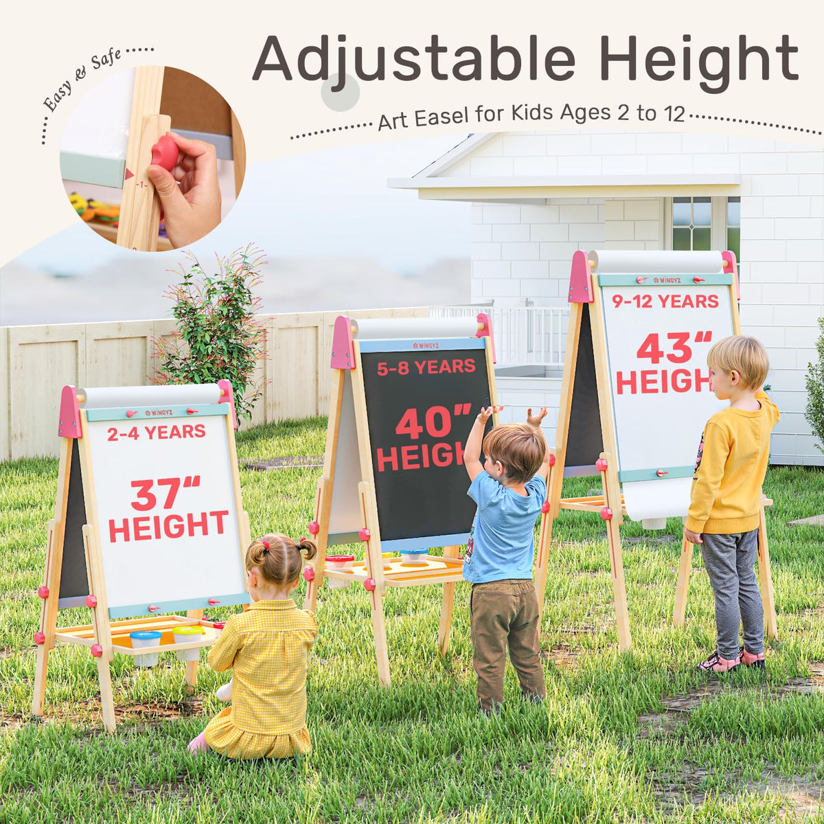 WINGYZ solid New Zealand pine frame for durable playtime