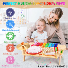 Wingyz natural wood surface highlighting safe tactile play and durability.