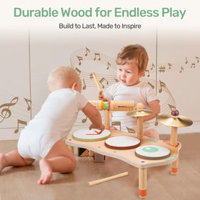 WINGYZ drum sticks and tone block invite rhythmic discovery and focus.