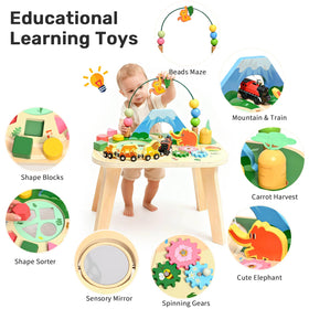 WINGYZ Shape sorter activity supports color and shape recognition through exploration.