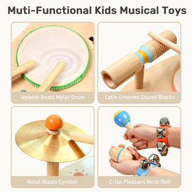 WINGYZ toddler drum set with drums delivers resonant sounds for engaging exploration.