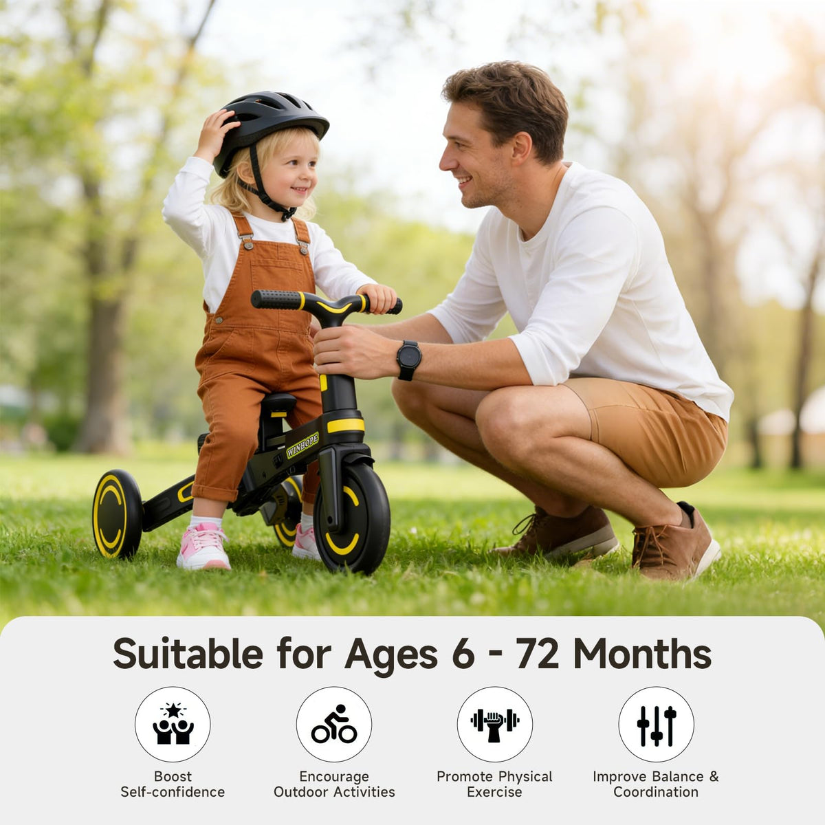 WinHope 9-in-1 modes include stroller, trike, and balance bike options.