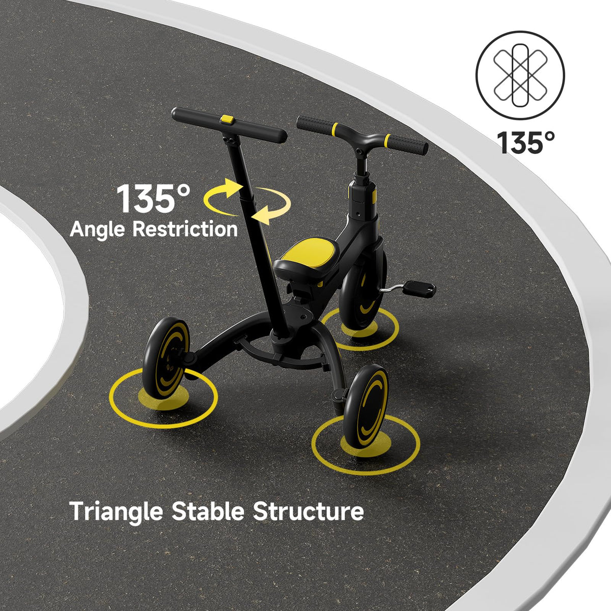 WinHope one-button fold enables quick, portable setup.