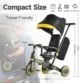 WinHope 5-point safety harness for secure rides with toddlers.