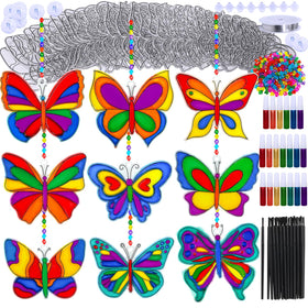 Winlyn butterfly suncatchers with multiple designs create bright daylight reflections for window art.