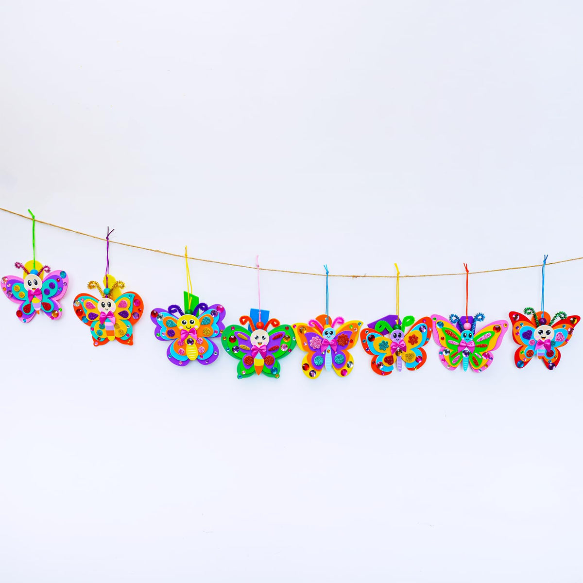 Winlyn complete butterfly ornament kit display suitable for classrooms