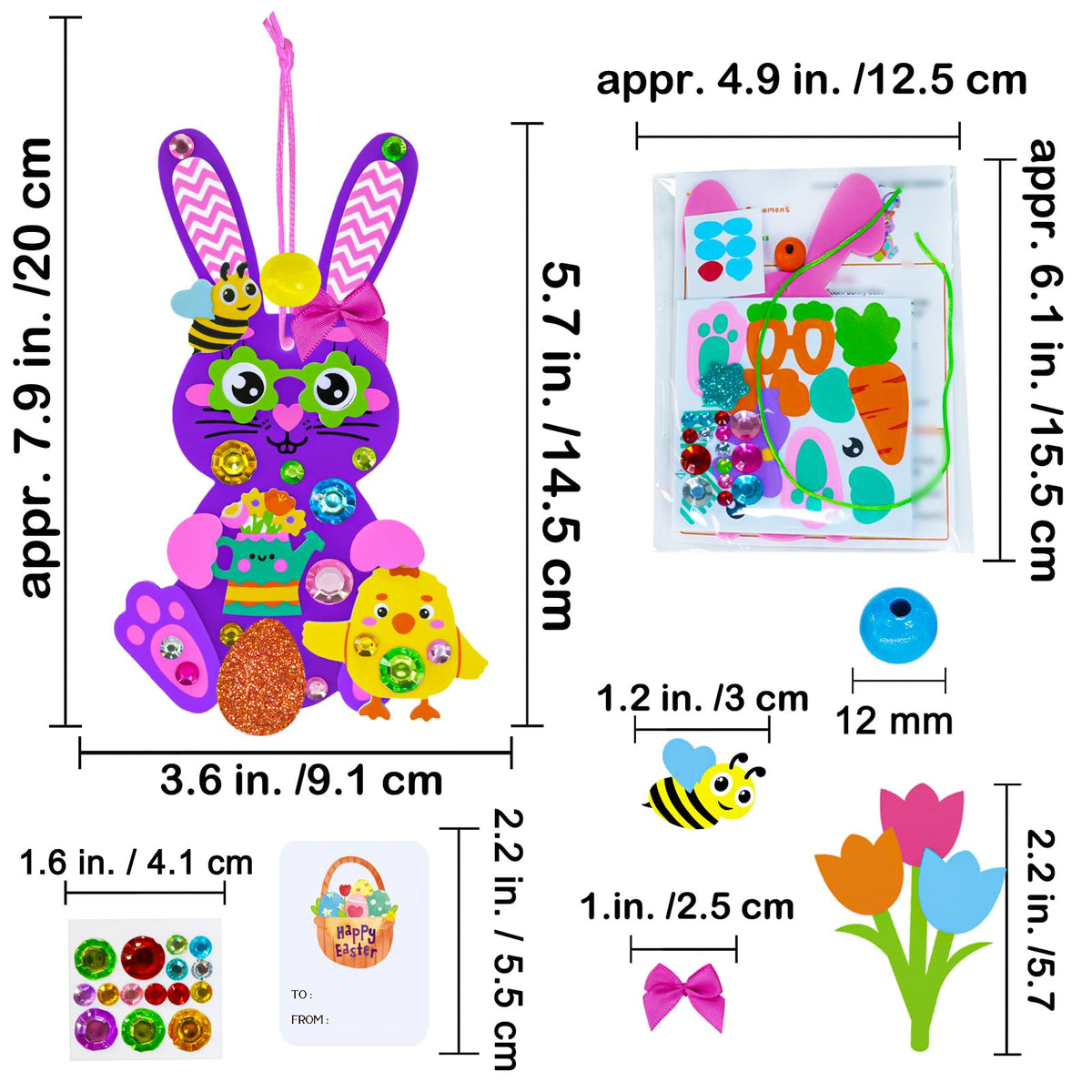 Winlyn Easter Bunny clear packaging for easy storage and gifting.