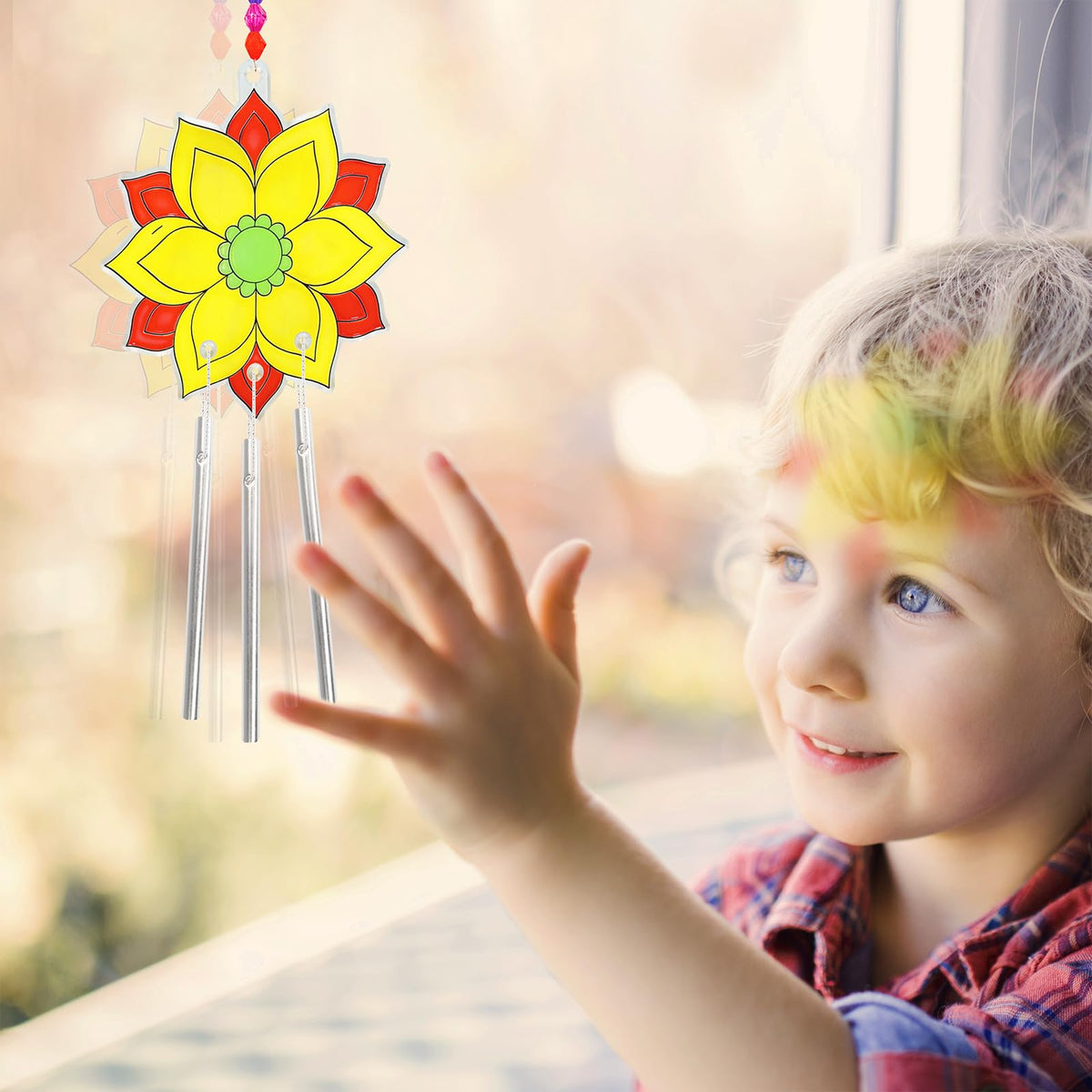 Winlyn finished lotus window art adds charm to any space