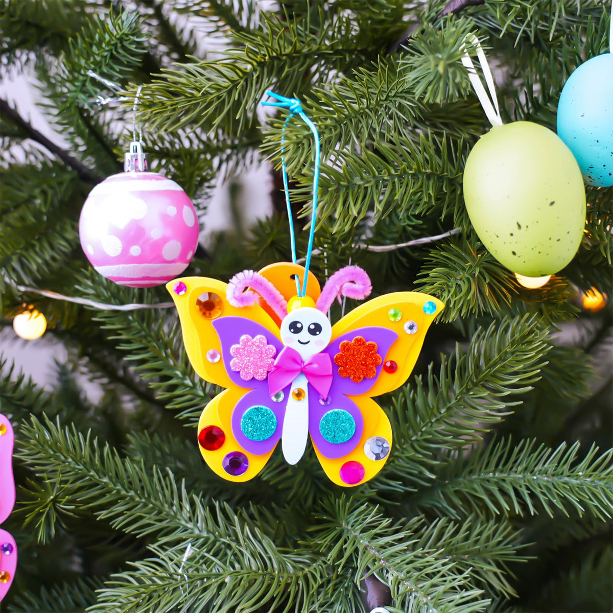 Winlyn glitter butterfly decorations add festive sparkle to crafts