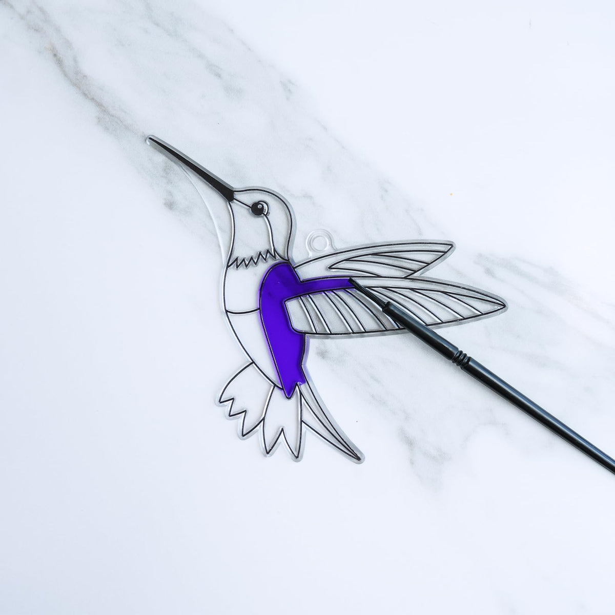 Winlyn hummingbird suncatcher gift stickers for finishing touches.
