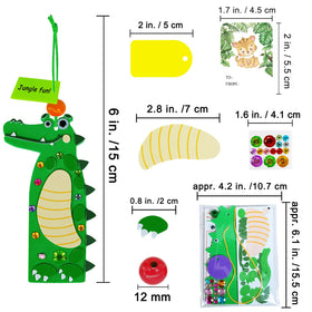 Winlyn crocodile bookmark kit with vibrant scales for lively crafts