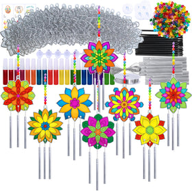Winlyn lotus flower suncatcher front view brightening sunny windows