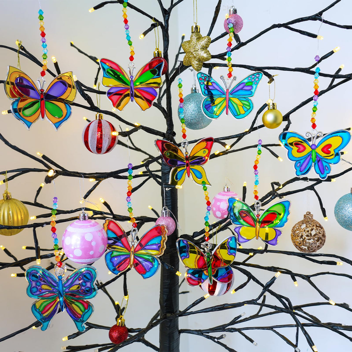 Winlyn rainbow paints collection provides vivid colors for creative suncatcher designs.
