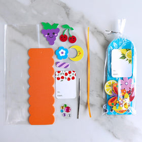 Winlyn satin cords and gift stickers for finishing touches on bookmarks