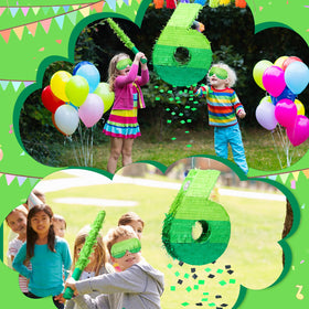 WinnerWhy 3D number 6 pinata design adds visual impact to celebrations.