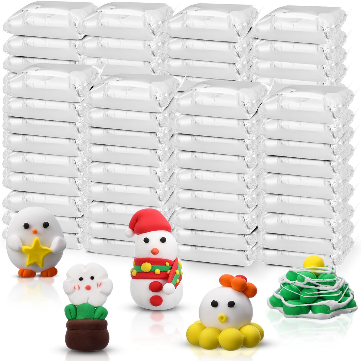 WinnerWhy 72 Pcs 38oz Air Dry Clay pack for versatile kids crafts.