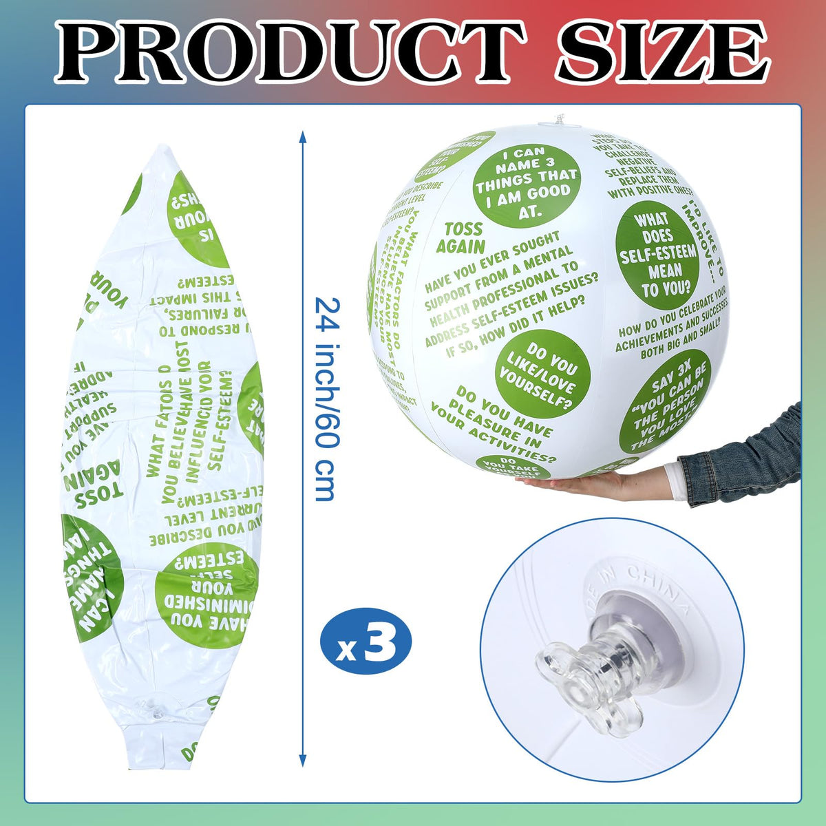 WinnerWhy blue coping skills ball 24-inch for activities